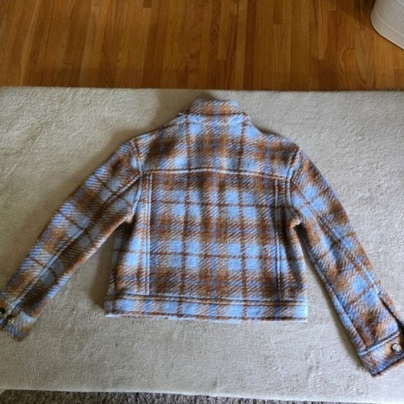 Aritzia Wilfred Free Autumn Wool Blend Plaid Shirt Jacket size XS - Picture 10 of 16